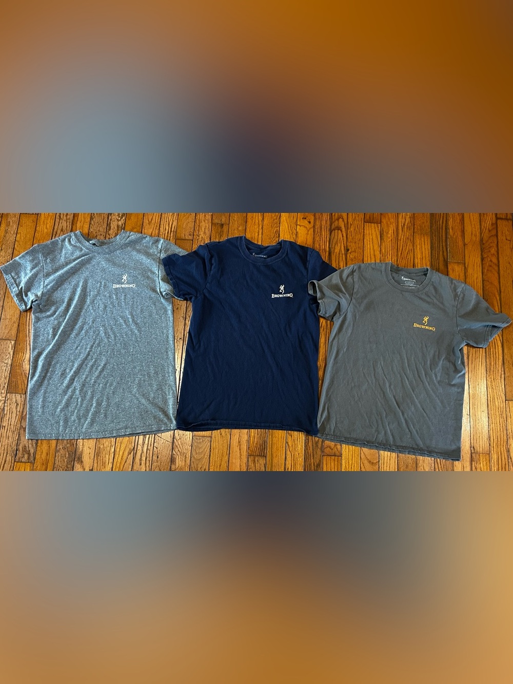 Browning Men’s Small T-Shirt Lot of 3 Hunting Outdoor Graphic Logo Tees